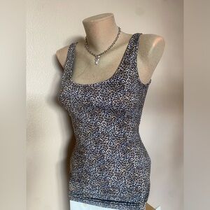 Y2k Leopard Print Tank Top